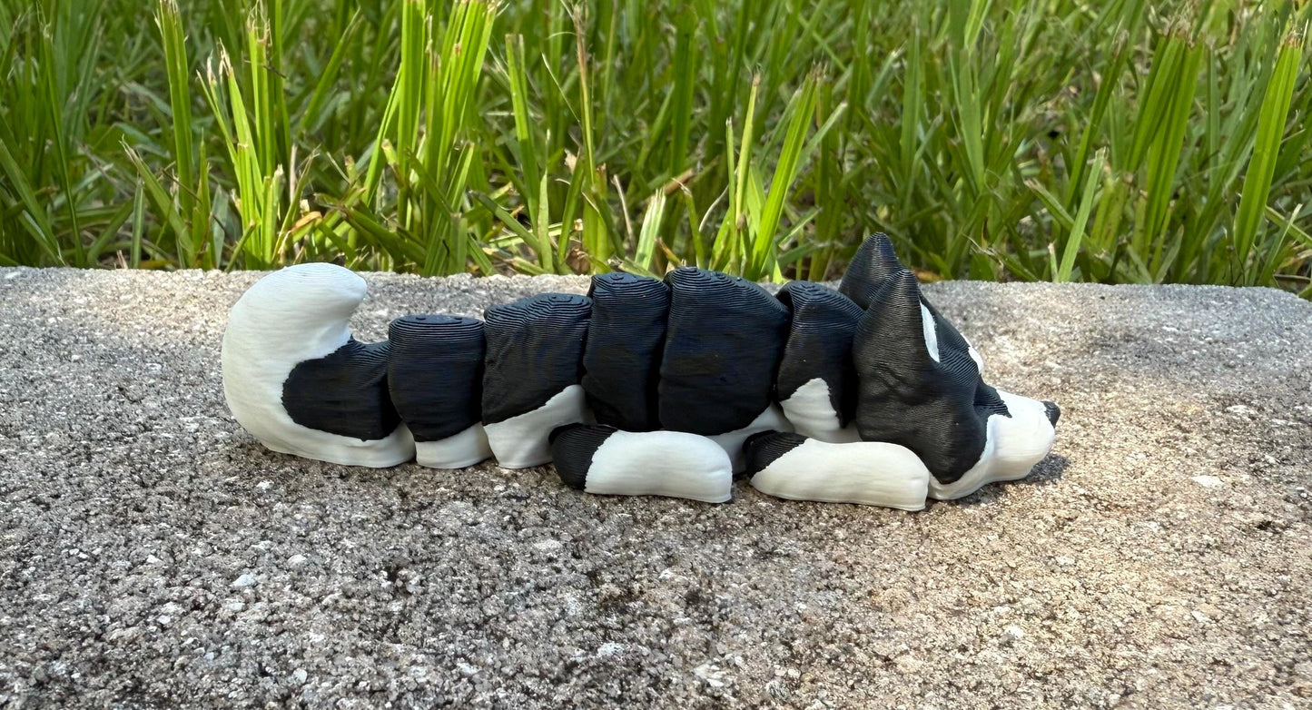 Alaskan Malamute Flexi / 3D print / desk pets / desk buddy / fidget / articulated figure