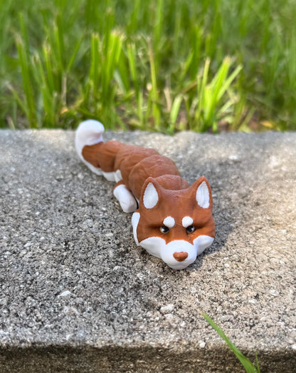 Alaskan Malamute Flexi / 3D print / desk pets / desk buddy / fidget / articulated figure