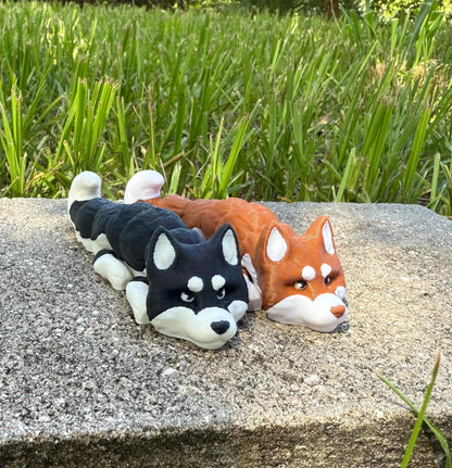 Alaskan Malamute Flexi / 3D print / desk pets / desk buddy / fidget / articulated figure